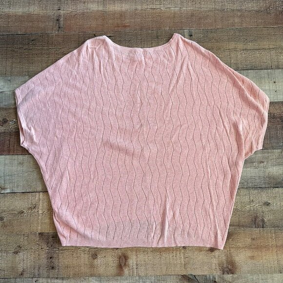 Smartwool Womens Pointelle Pullover Sweater Rose Cloud Heather Pink Oversized -L - Picture 6 of 6